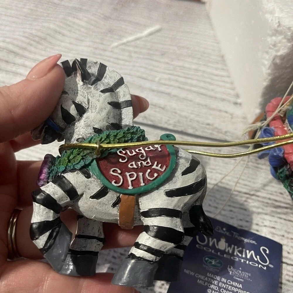 Snowkins Elaine Thompson Zebra & Candy Holiday Parade Figure 94741 Christmas